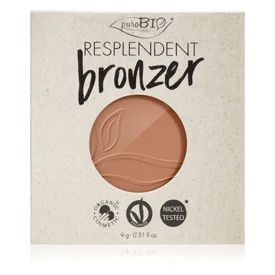 puroBIO Cosmetics Resplendent bronzosító utántöltő árnyalat 05 Warm Brown 9 g