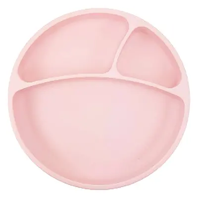 Minikoioi Puzzle Plate Pink osztott tányér tapadókoronggal 1 db