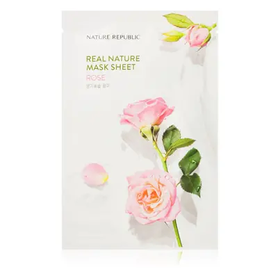 NATURE REPUBLIC Real Nature Rose Mask Sheet revitalizáló maszk 23 ml