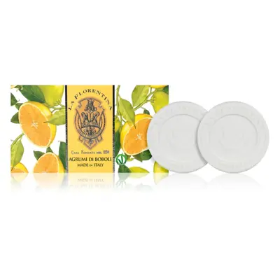 La Florentina Boboli Citrus Sculpted Soap természetes szilárd szappan 2x115 g