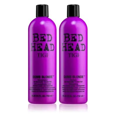 TIGI Bed Head Dumb Blonde takarékos kiszerelés festett hajra hölgyeknek