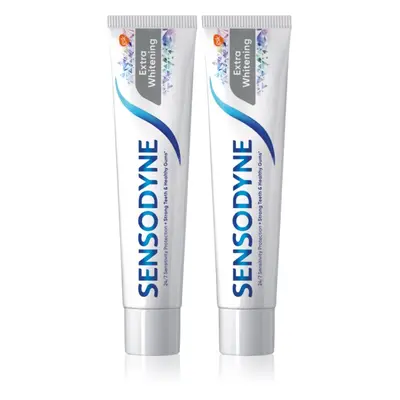 Sensodyne Extra Whitening fogfehérítő paszta fluoriddal érzékeny fogakra 2x75 ml