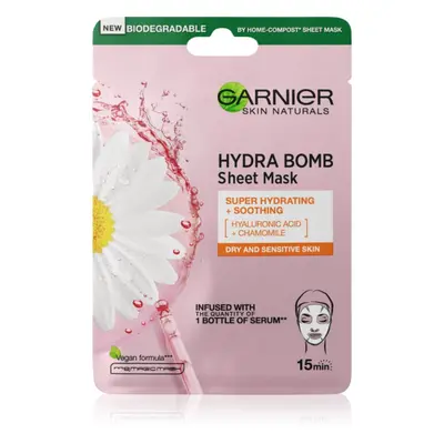 Garnier Skin Naturals Moisture+Comfort szuper hidratáló és nyugtató szövet arcmaszk száraz és ér