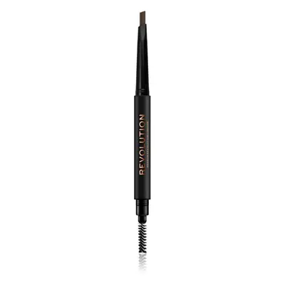 Makeup Revolution Duo Brow Definer precíz szemöldökceruza árnyalat Light Brown 0,25 g