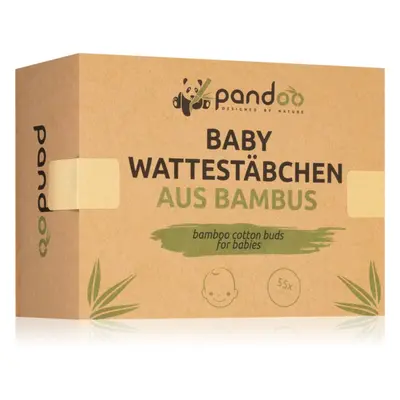 Pandoo Bamboo Cotton Buds for Babies fültisztítók gyermekeknek 55 db