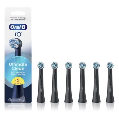 Oral B iO Ultimate Clean csere fejek a fogkeféhez Black 6 db