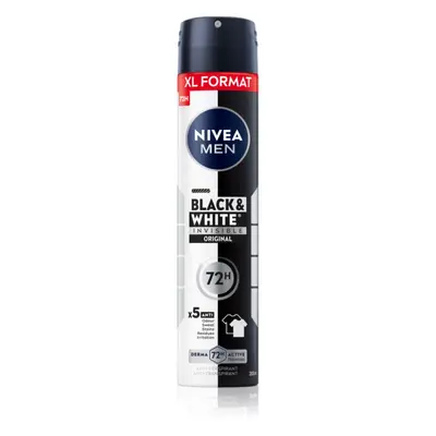 Nivea Men Black & White Invisible Original izzadásgátló spray uraknak 200 ml