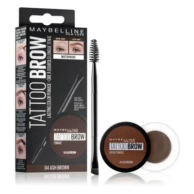 MAYBELLINE NEW YORK Tattoo Brow géles szemöldökformázó krém árnyalat 04 Ash Brown 3.5 ml