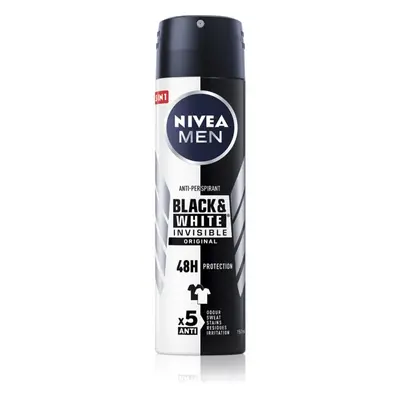 Nivea Men Invisible Black & White izzadásgátló spray uraknak 100 ml