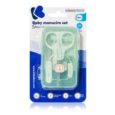 Kikkaboo Baby Manicure Set Savanna Mint babaápoló szett Mint