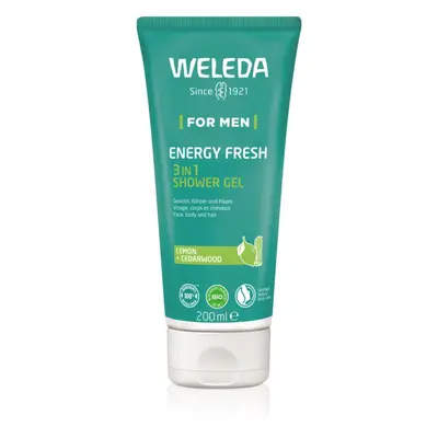 Weleda Energy Fresh 3in1 tisztító gél 3 in 1 hajra és a testre uraknak 200 ml