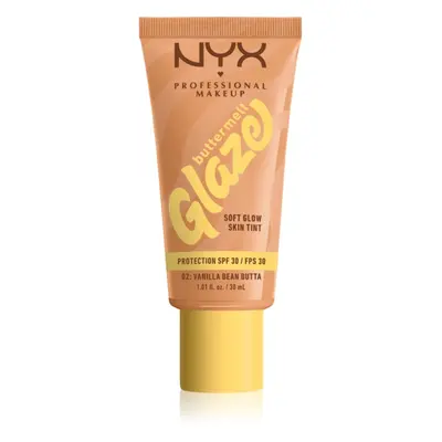 NYX Professional Makeup Buttermelt Glaze világosító tonizáló fluid SPF 30 árnyalat 02 Vanilla Be