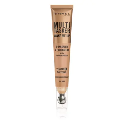 Rimmel Multi-Tasker Wake Me Up alapozó és korrektor az élénk bőrért árnyalat 50 Sand 20 ml