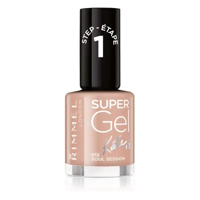 Rimmel Super Gel By Kate géles körömlakk UV/LED lámpa használata nélkül árnyalat 012 Soul Sessio