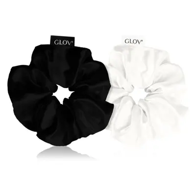 GLOV Satin Scrunchies M hajgumik Black/Beige 2 db