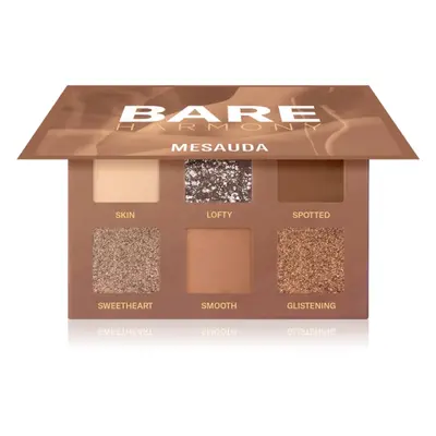 Mesauda Milano Bare Harmony szemhéjfesték paletta árnyalat 206 Timeless Nude 6x1 g