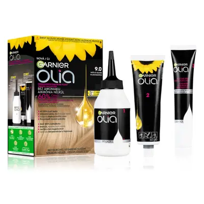 Garnier Olia Big Kit tartós hajfesték árnyalat 9.0 Light Blond