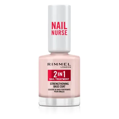 Rimmel Nail Nurse 2-in-1 alapozó körömlakk feszesítő hatással 12 ml