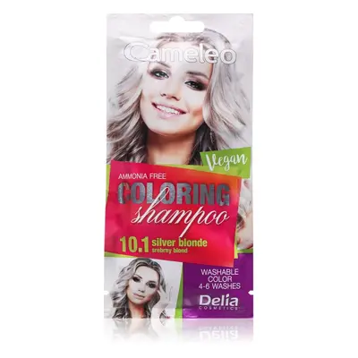 Delia Cosmetics Cameleo Coloring Shampoo tonizáló sampon hajra árnyalat 10.1 Silver Blonde 40 ml