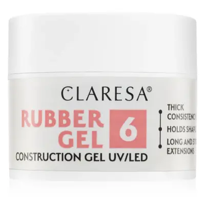 Claresa Rubber Gel Construction Gel UV/LED körömhosszabító gél lakk árnyalat 06 12 g