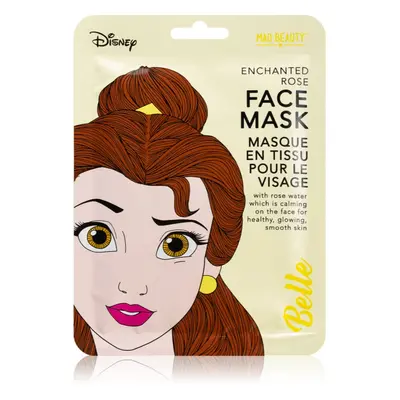 Mad Beauty Disney Princess Belle nyugtató hatású gézmaszk csipkerózsa kivonattal 25 ml