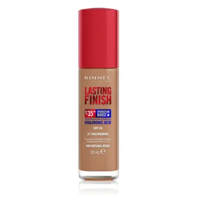 Rimmel Lasting Finish 35H Hydration Boost hidratáló alapozó SPF 20 árnyalat 400 Natural Beige 30