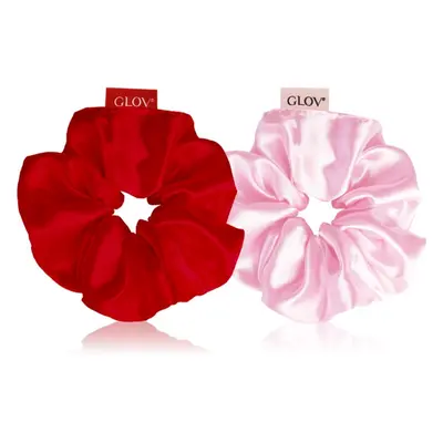 GLOV Satin Scrunchies M hajgumik Red/Pink 2 db