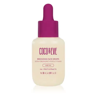 Coco & Eve Sunny Honey Bronzing Face Drops önbarnító cseppek az arcra Dark Tan (new) 30 ml