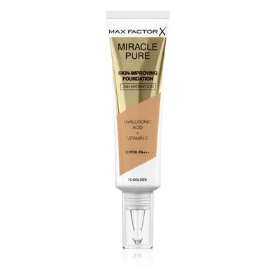 Max Factor Miracle Pure Skin tartós alapozó SPF 30 árnyalat 75 Golden 30 ml