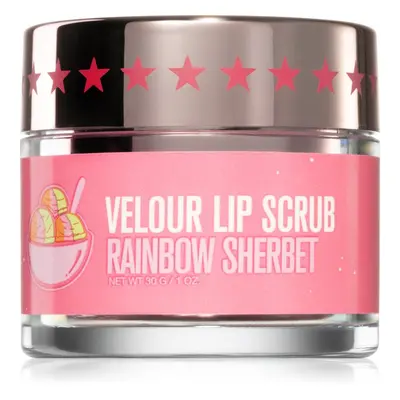 Jeffree Star Cosmetics Velour Lip Scrub cukros peeling az ajkakra Rainbow Sherbet 30 g