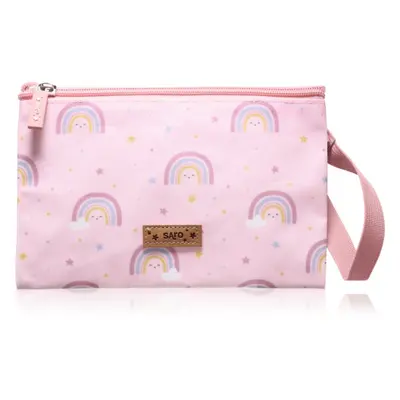 Saro Baby Lunch Bag zacskó nassolnivaló Pink Rainbow 14,5x21,5 cm 1 db