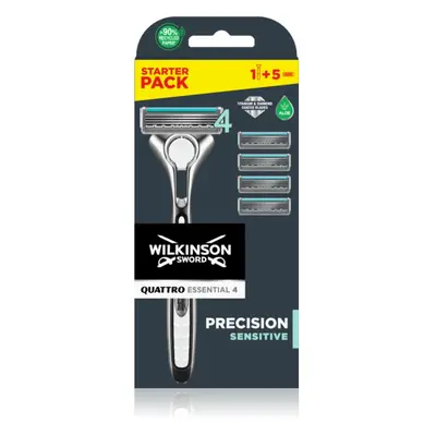 Wilkinson Sword Quattro Titanium Sensitive borotva + tartalék pengék 5 db