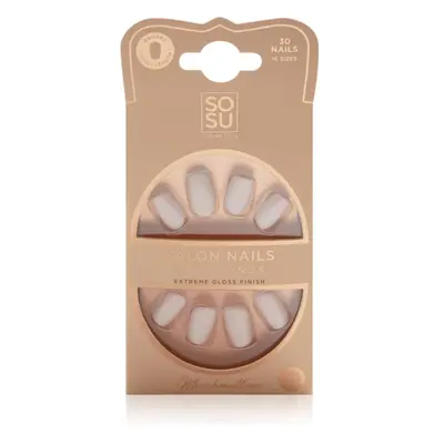 SOSU Cosmetics Salon Nails műköröm árnyalat Marshmallow 30 db