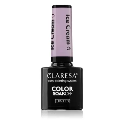 Claresa SoakOff UV/LED Color Ice Cream géles körömlakk árnyalat 6 5 g