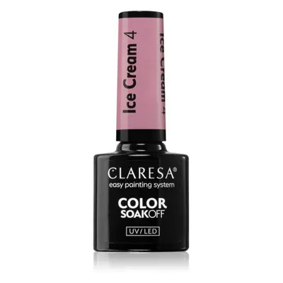 Claresa SoakOff UV/LED Color Ice Cream géles körömlakk árnyalat 4 5 g