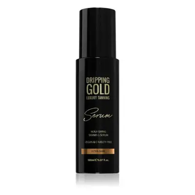 Dripping Gold Luxury Tanning Serum önbarnító készítmény testre és arcra árnyalat Ultra Dark 150 