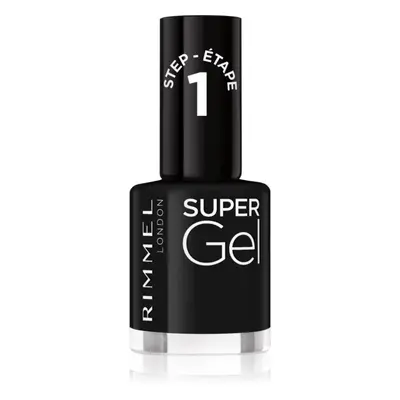 Rimmel Super Gel géles körömlakk UV/LED lámpa használata nélkül árnyalat 070 Black Obsession 12 