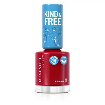 Rimmel Kind & Free körömlakk árnyalat 156 Poppy Pop Red 8 ml