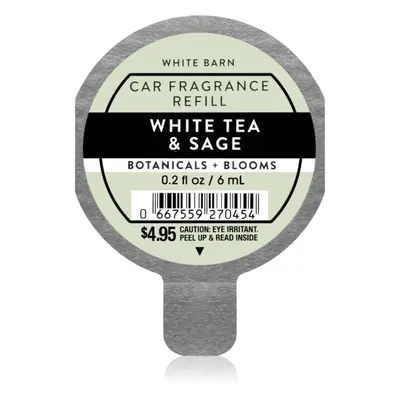 Bath & Body Works White Tea & Sage illat autóba utántöltő 6 ml