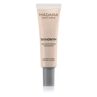 MÁDARA Skinonym Semi-Matte Peptide tartós alapozó peptidekkel árnyalat #25 Linen 30 ml