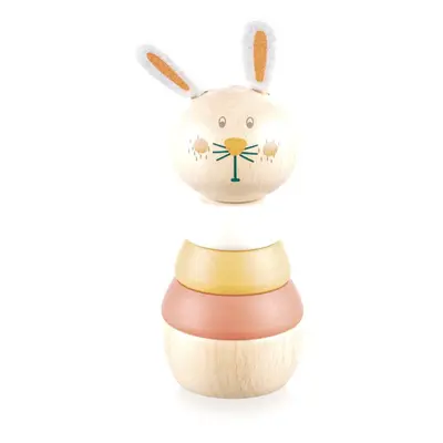 Zopa Wooden Rings Toy animal kirakós állatka fából készült Rabbit 1 db