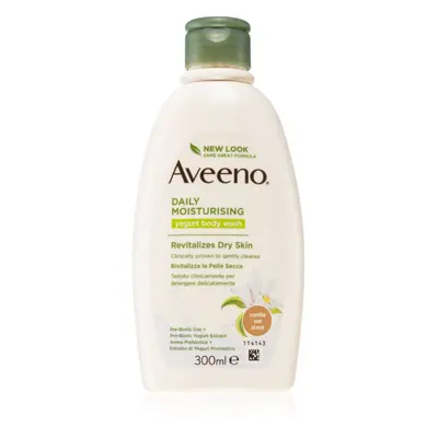 Aveeno Daily Moisturising Yoghurt body wash tápláló tusoló gél Vanilla & Yoghurt 300 ml