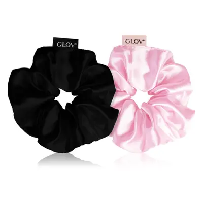 GLOV Satin Scrunchies M hajgumik Pink/Black 2 db