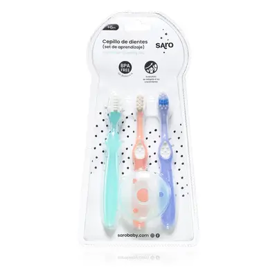 Saro Baby Toothbrushes fogkefék gyermekeknek +6m 3 db