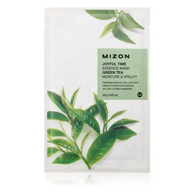 Mizon Joyful Time Green Tea hidratáló és revitalizáló arcmaszk 23 g