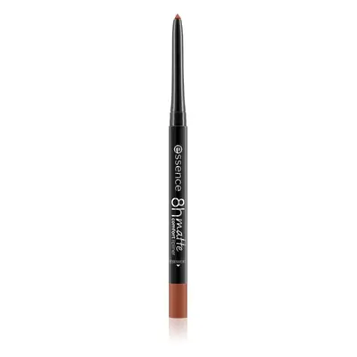 essence 8h Matte Comfort Matt ajakceruza hegyezővel árnyalat 17 Must Have Brown 0,3 g