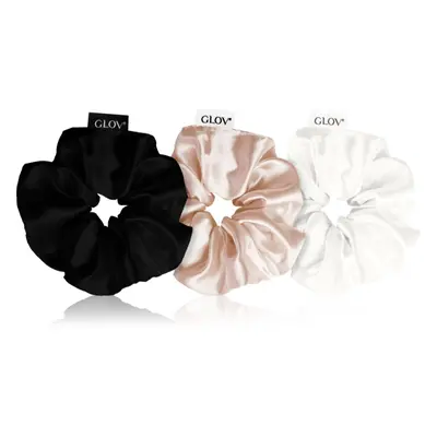 GLOV Satin Scrunchies S hajgumik Black/White/Sparkling Wine 3 db