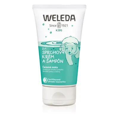 Weleda Kids Magic Mint tusoló krém és sampon gyermekeknek 2 az 1-ben 150 ml