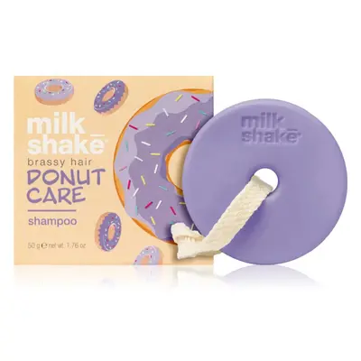 Milk Shake Silver Shine Donut Care Shampoo szilárd sampon semlegesíti a sárgás tónusokat 50 g