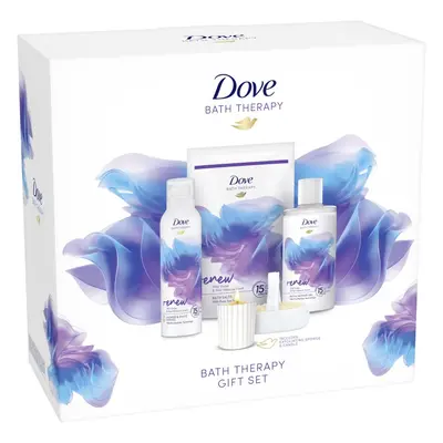 Dove Bath Therapy Renew ajándékszett fürdőbe Wild Violet & Pink Hibiscus